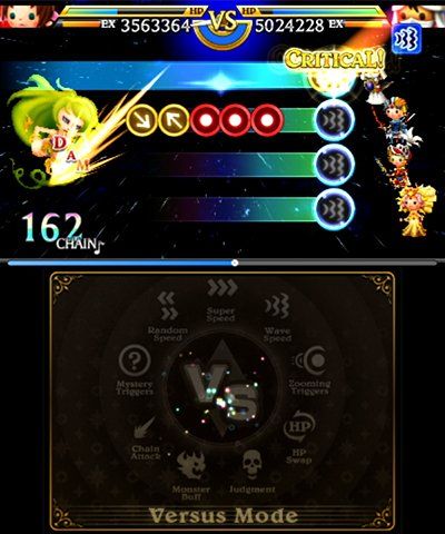In Curtain Call potrete decidere di utilizzare i tasti del 3DS in alternativa al pennino