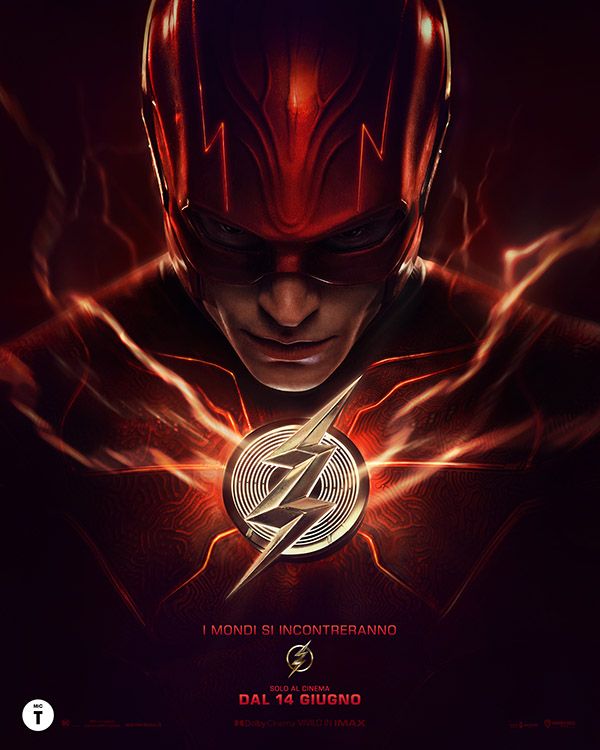 Il poster con Flash. Crediti: Warner Bros. Entertainment.