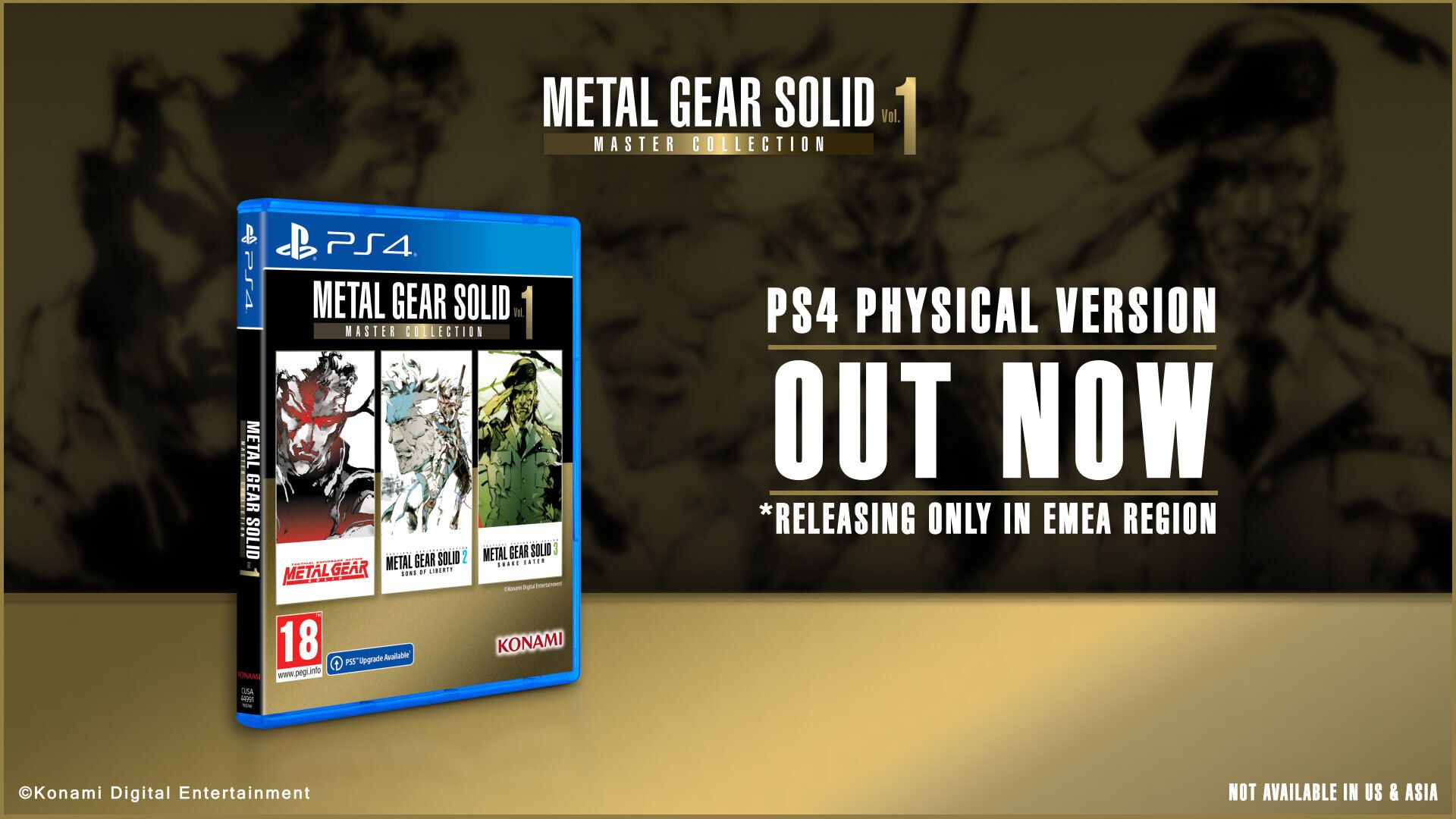 Metal Gear Solid: Master Collection Vol.1 Disponibile in Edizione Fisica su PS4
