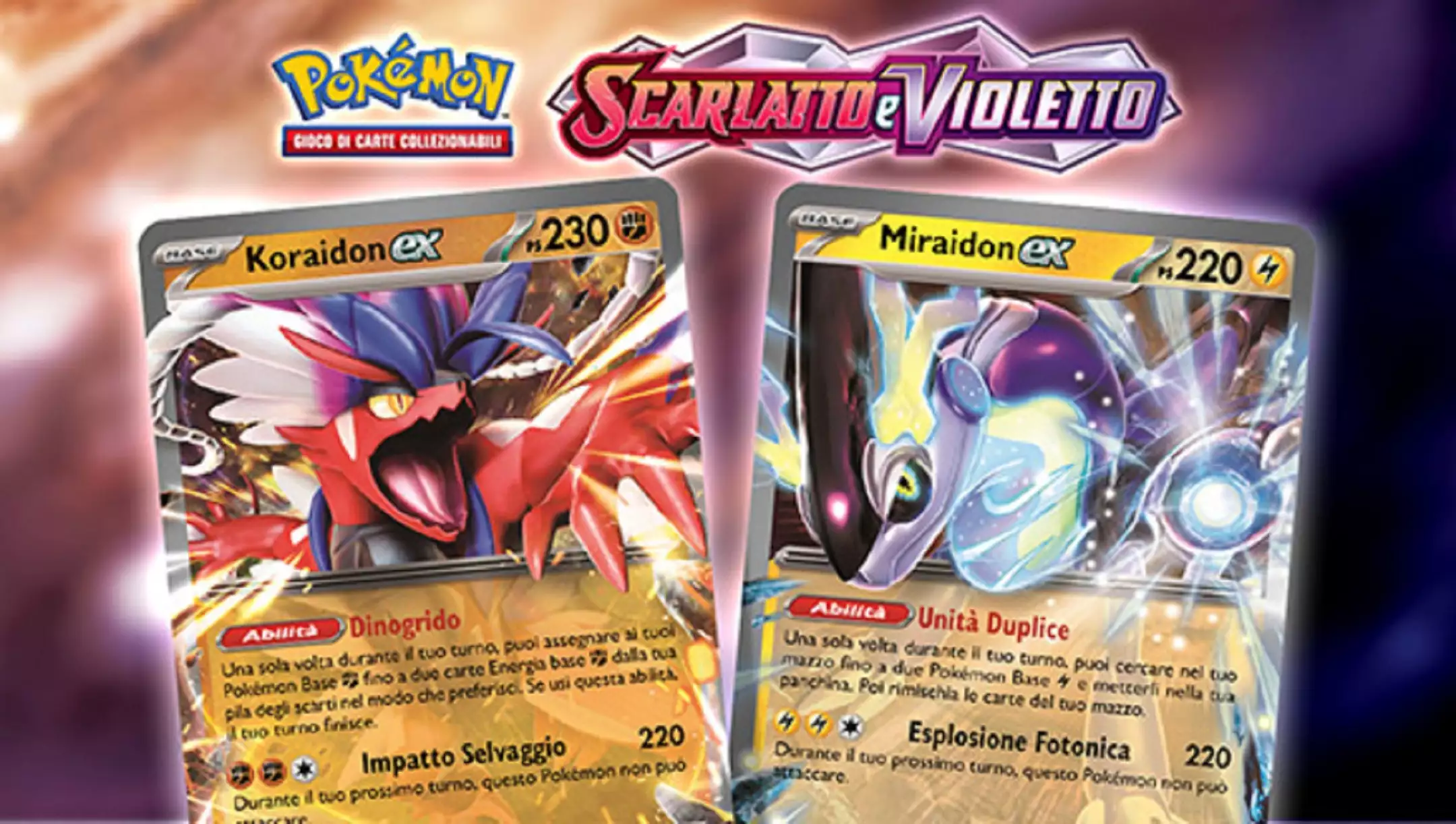 Pokémon Violetto e Scarlatto - Set Allenatore Fuoriclasse Miraidon e Koraidon sono disponibili in pre-ordine