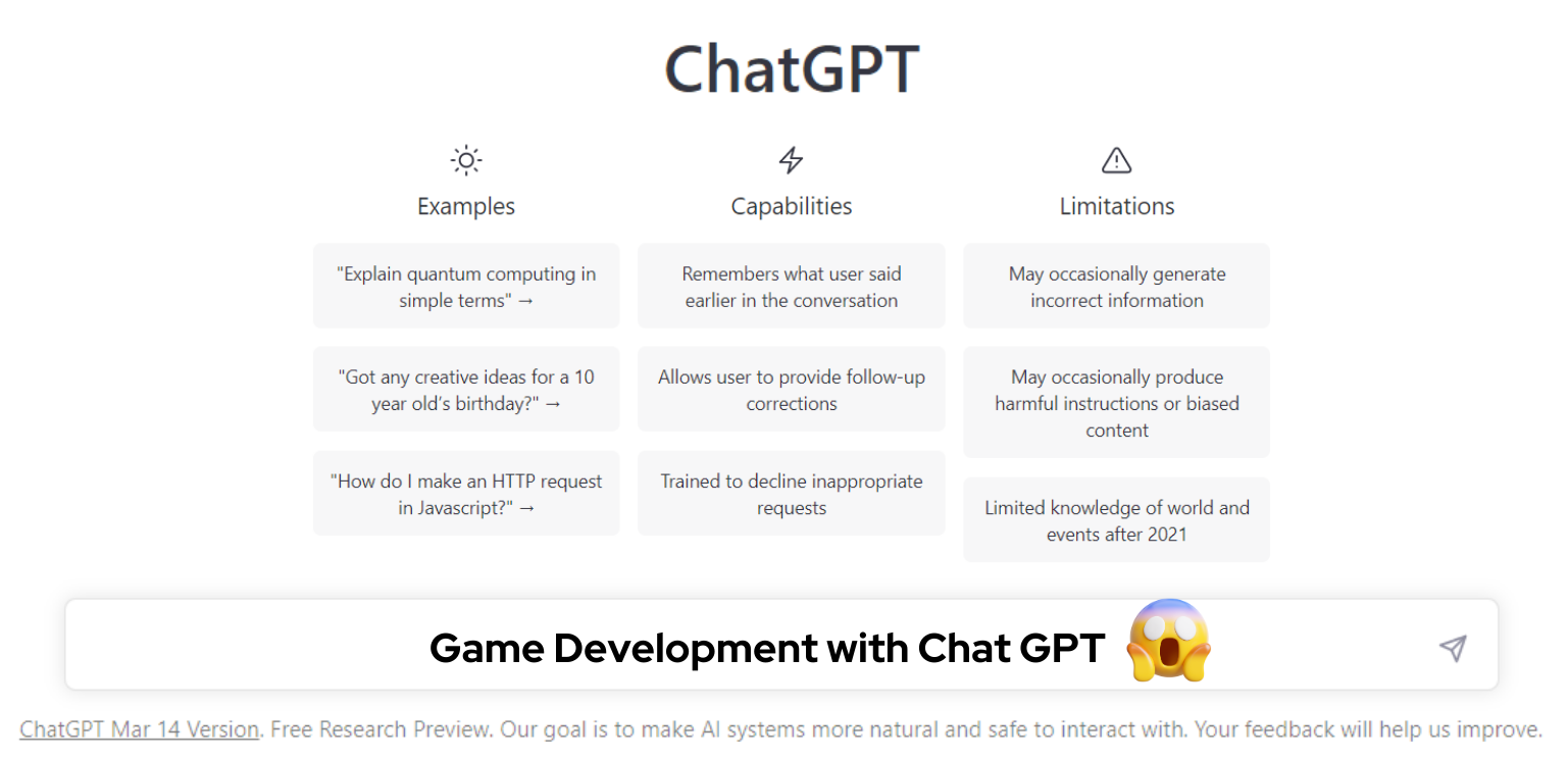 Enhancing Game Development with Chat GPT-Guidance, Inspiration, and Interactive NPCs