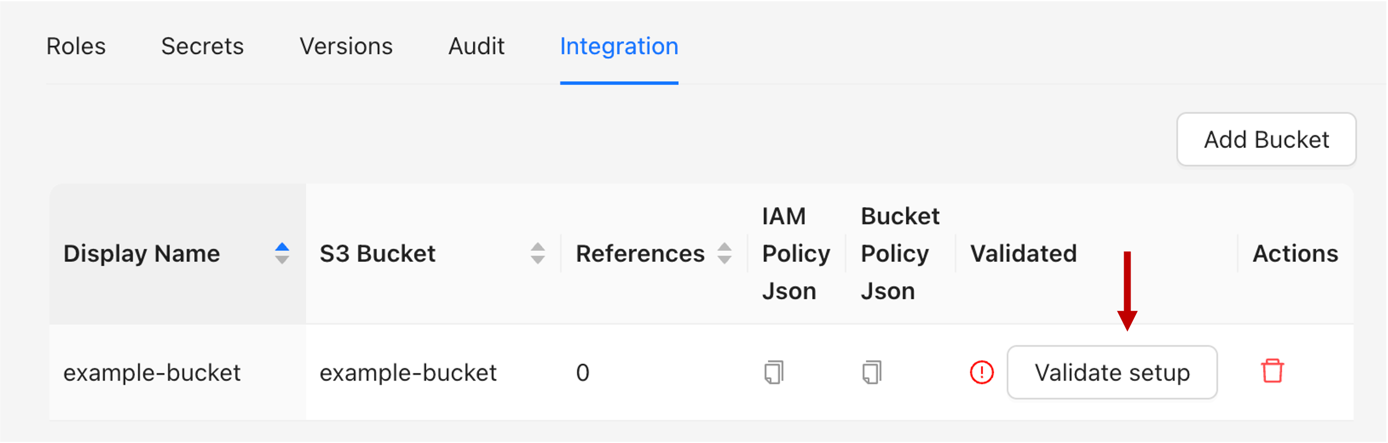 Validate Setup