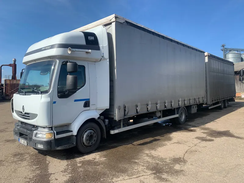 Renault Midlum 280.12 EURO 4/2007/ Šich SITA TV 10 BP/2007/ cargo trailer