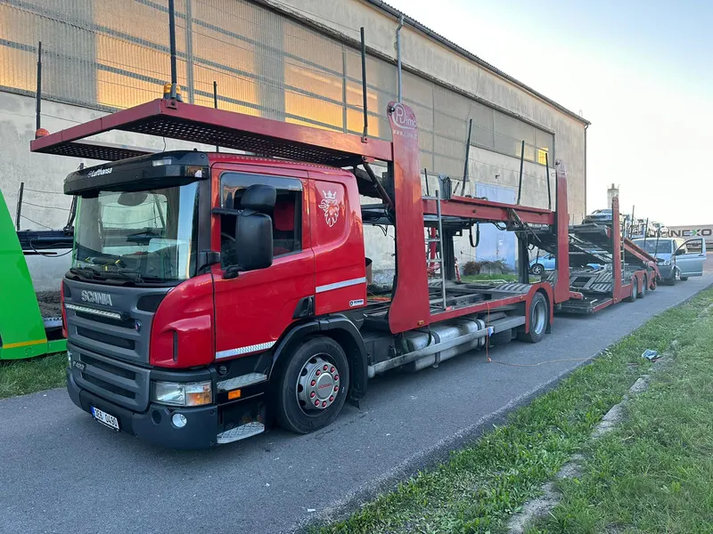 Scania P 420 LB 4X2 + RIMO PL4/2006/ Autotransporter 