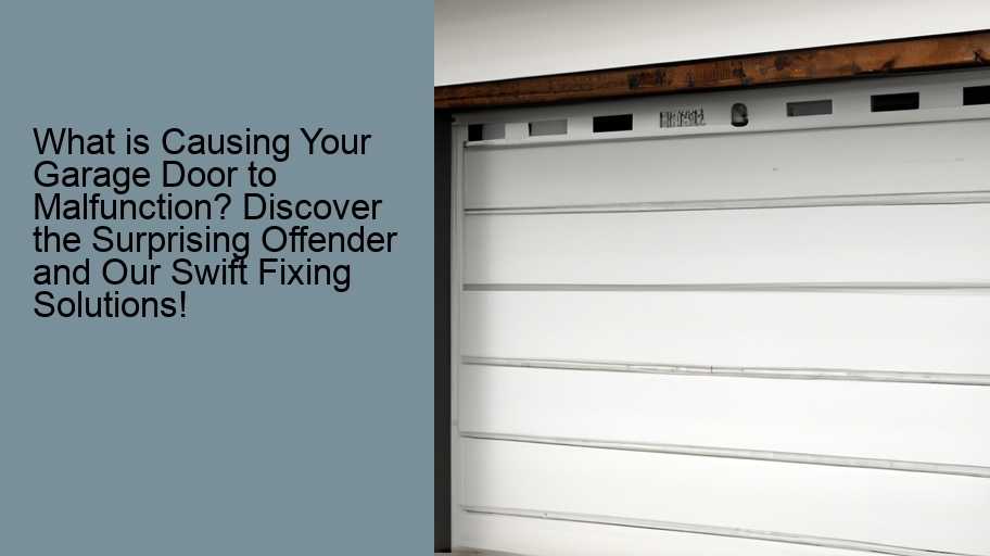 What is Causing Your Garage Door to Malfunction? Discover the Surprising Offender and Our Swift Fixing Solutions!