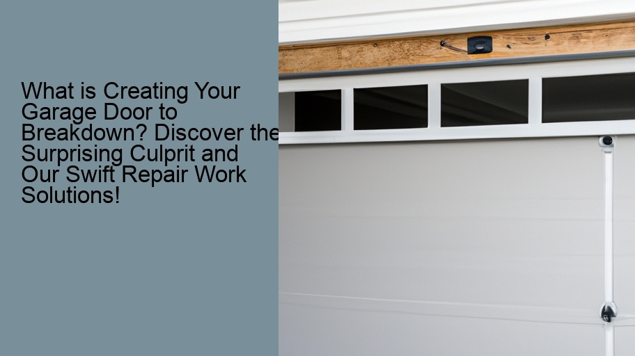 What is Creating Your Garage Door to Breakdown? Discover the Surprising Culprit and Our Swift Repair Work Solutions!