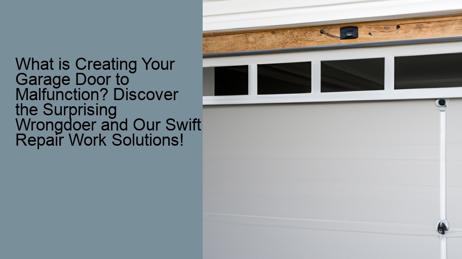 What is Creating Your Garage Door to Malfunction? Discover the Surprising Wrongdoer and Our Swift Repair Work Solutions!