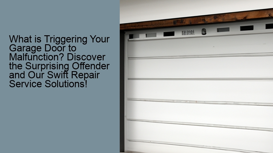 What is Triggering Your Garage Door to Malfunction? Discover the Surprising Offender and Our Swift Repair Service Solutions!