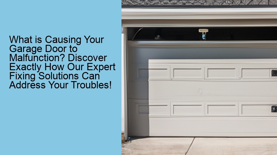 What is Causing Your Garage Door to Malfunction? Discover Exactly How Our Expert Fixing Solutions Can Address Your Troubles!