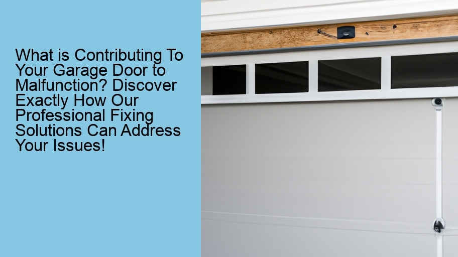 What is Contributing To Your Garage Door to Malfunction? Discover Exactly How Our Professional Fixing Solutions Can Address Your Issues!