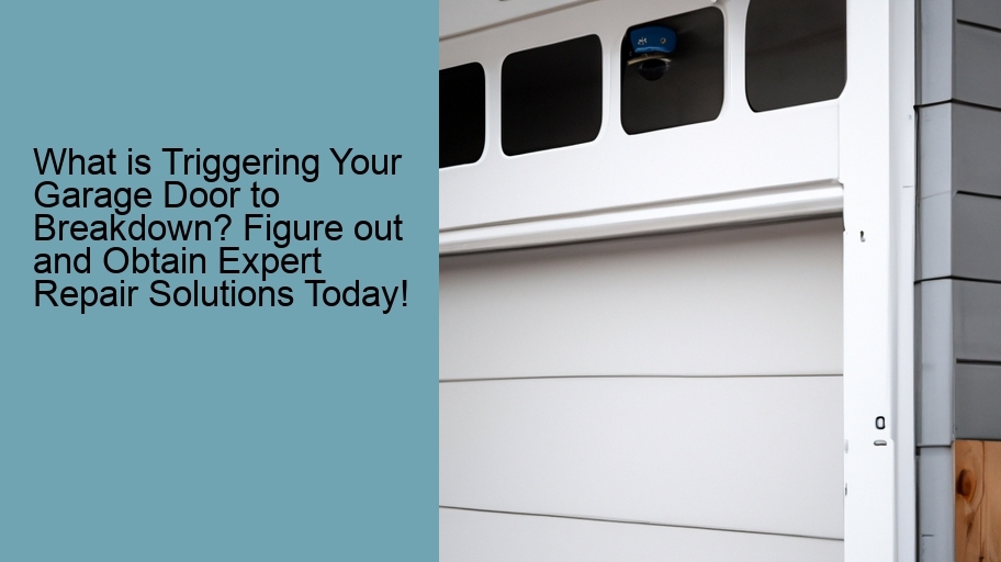 What is Triggering Your Garage Door to Breakdown? Figure out and Obtain Expert Repair Solutions Today!