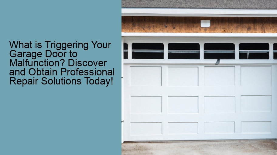 What is Triggering Your Garage Door to Malfunction? Discover and Obtain Professional Repair Solutions Today!