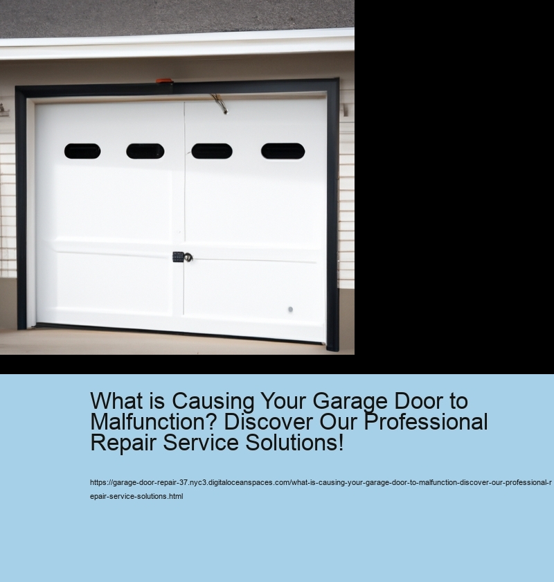What is Causing Your Garage Door to Malfunction? Discover Our Professional Repair Service Solutions!