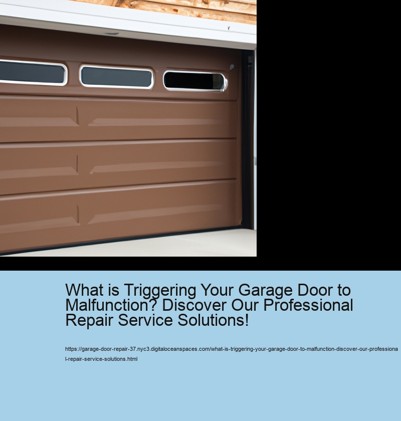 What is Triggering Your Garage Door to Malfunction? Discover Our Professional Repair Service Solutions!