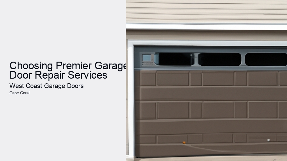 Choosing Premier Garage Door Repair Services