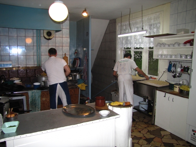 Kitchen at Under the Pheasants Restaurant 