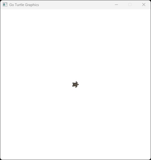 Showing the turtle sprite