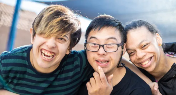 Smiling group