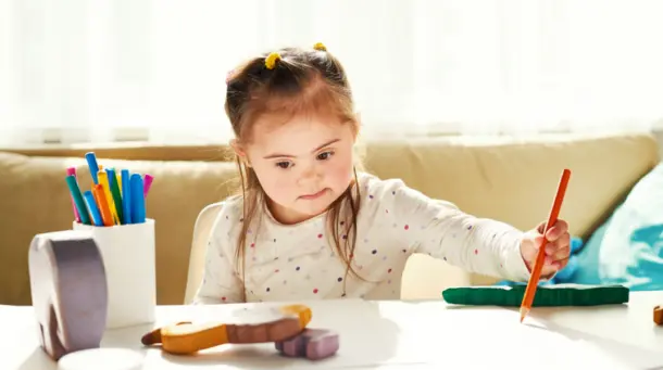 Small child drawing Pre school services