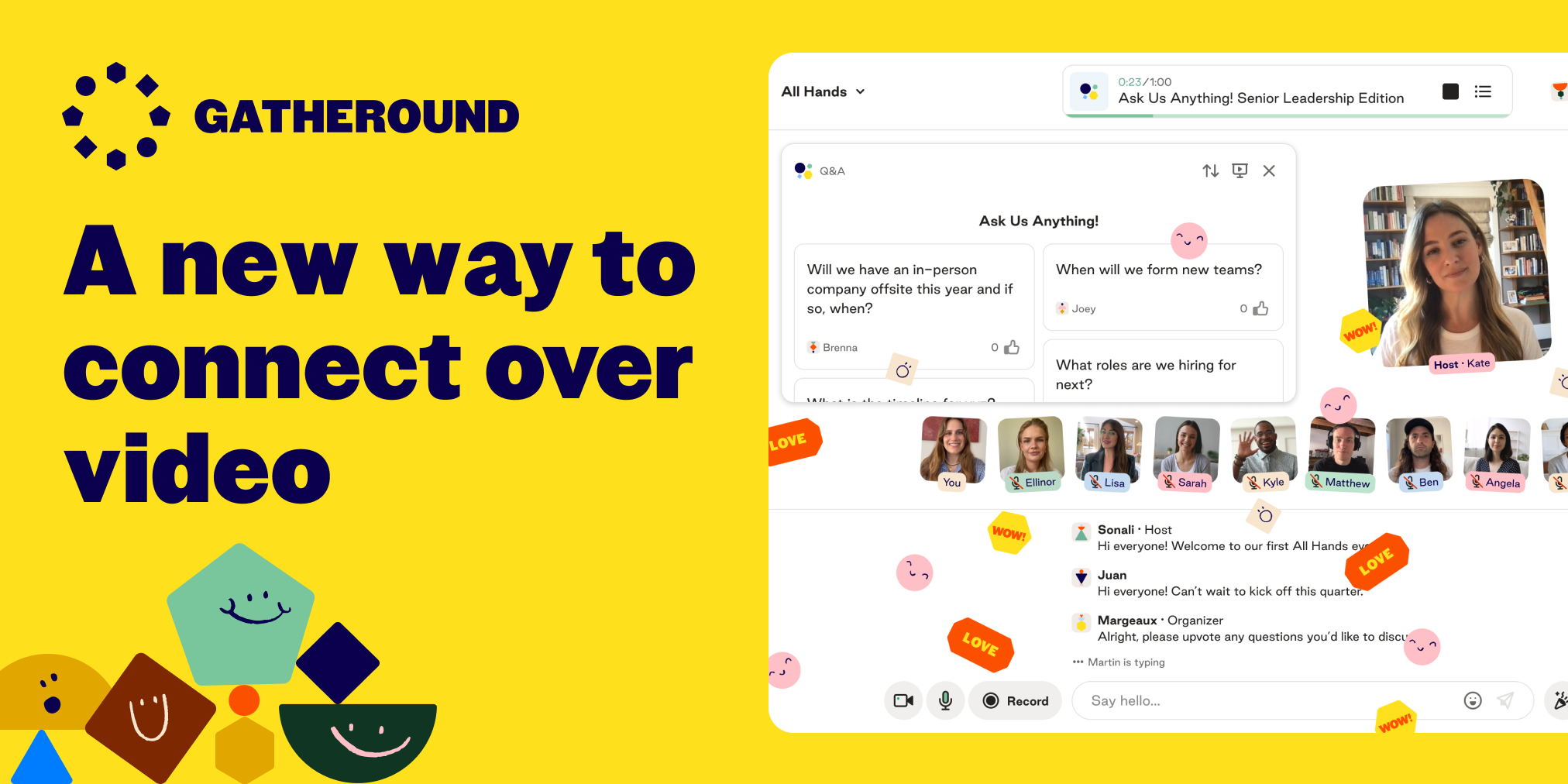 Gatheround | A new way to connect over video