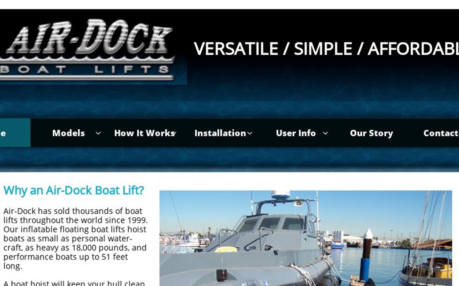 Air Dock Boat Lifts Home