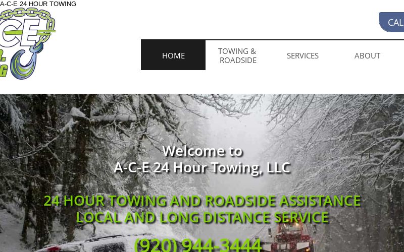 A-C-E 24 Hour Towing LLC — Towing in Oshkosh, Wisconsin