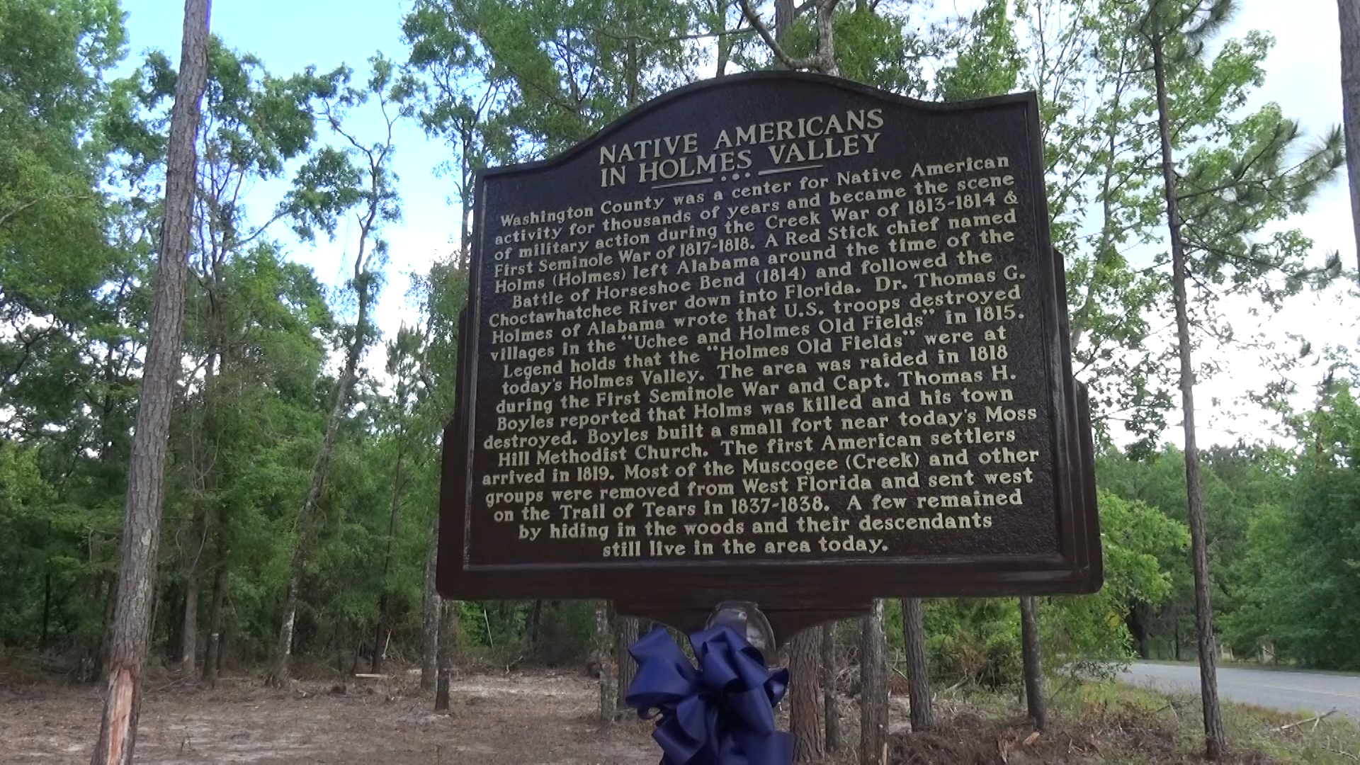 The Founding of Red Stick Historical Marker