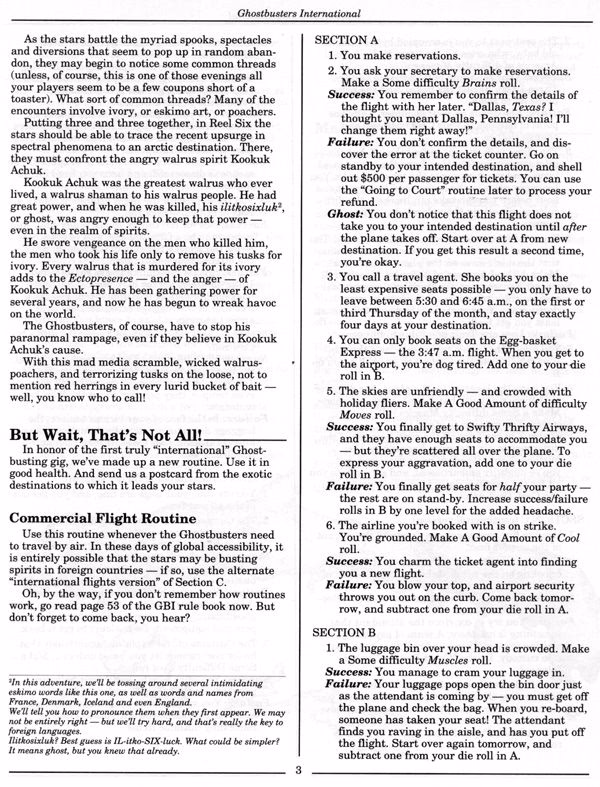 Ghostbusters  RPG Lurid Tales of Doom Page 4