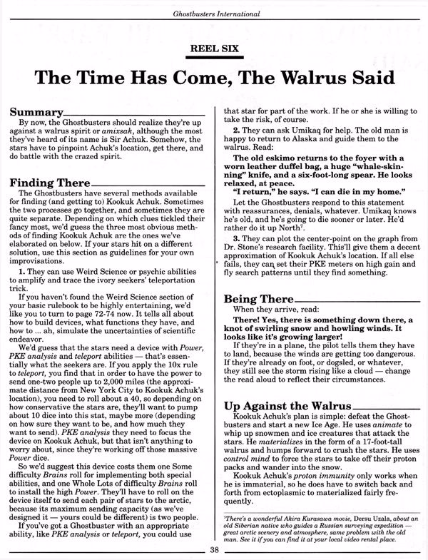 Ghostbusters  RPG Lurid Tales of Doom Page 39