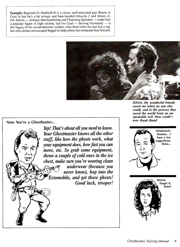 Ghostbusters  RPG Training Manual Page 10