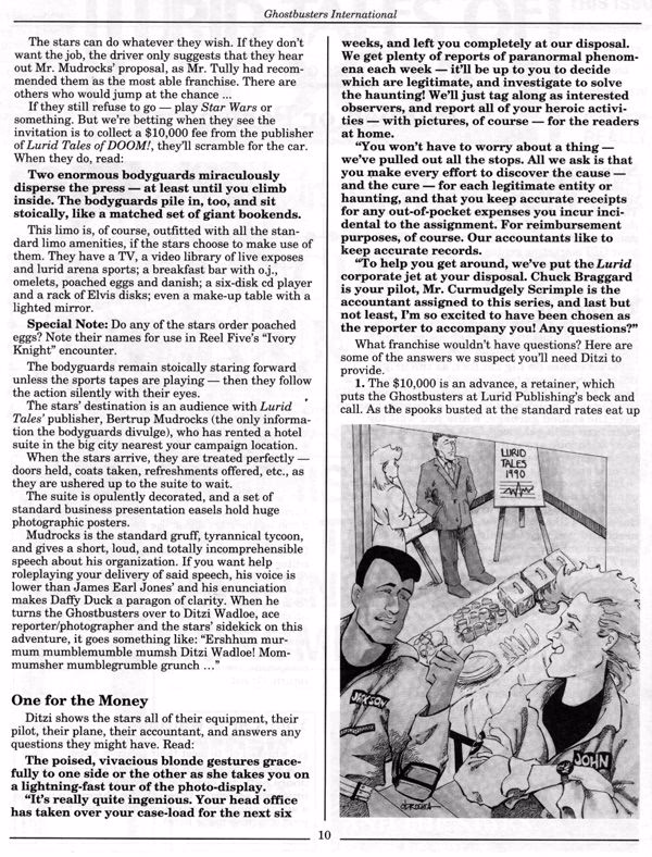 Ghostbusters  RPG Lurid Tales of Doom Page 11