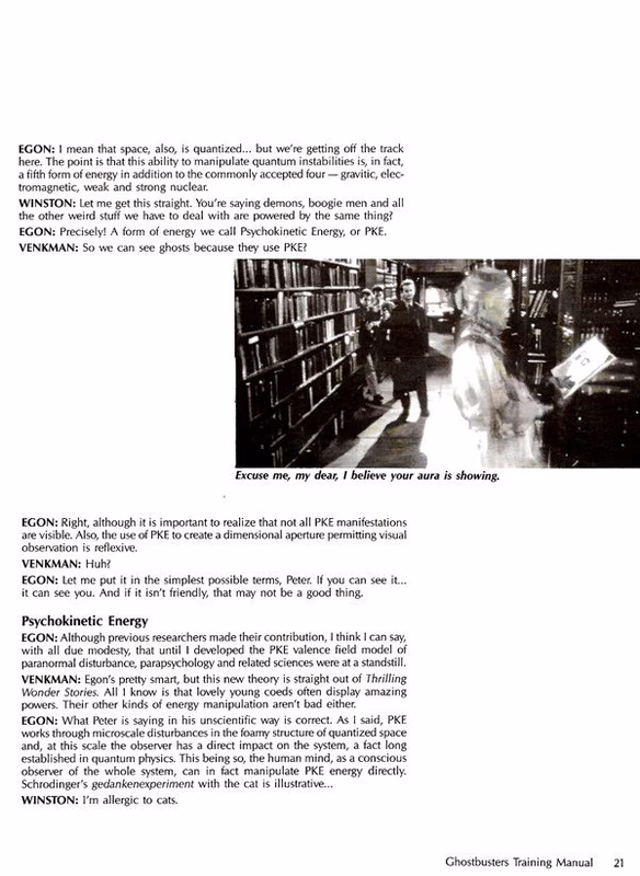 Ghostbusters  RPG Training Manual Page 22