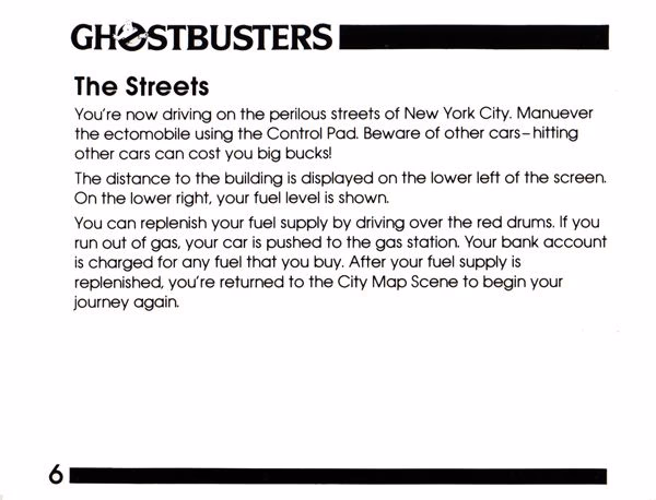 Ghostbusters  NES Manual Page 7