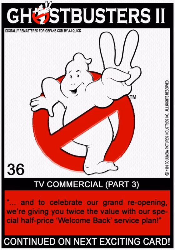 Ghostbusters  2 Trading Cards Card 72