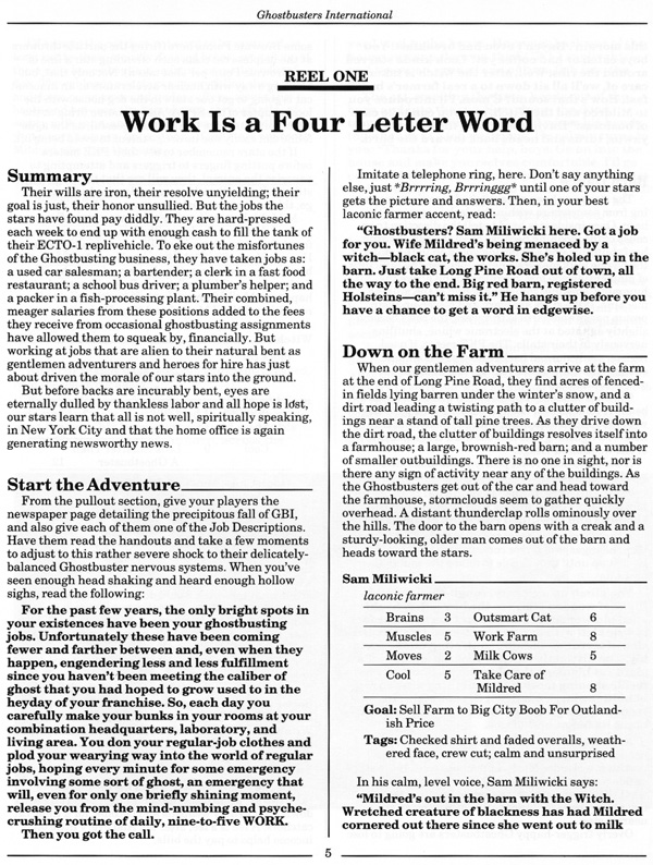 Ghostbusters  RPG Ghostbusters 2 The Adventure Page 10