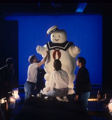 Bill Bryan suiting up for Stay Puft Scene