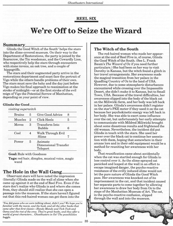 Ghostbusters  RPG Ghostbusters 2 The Adventure Page 40