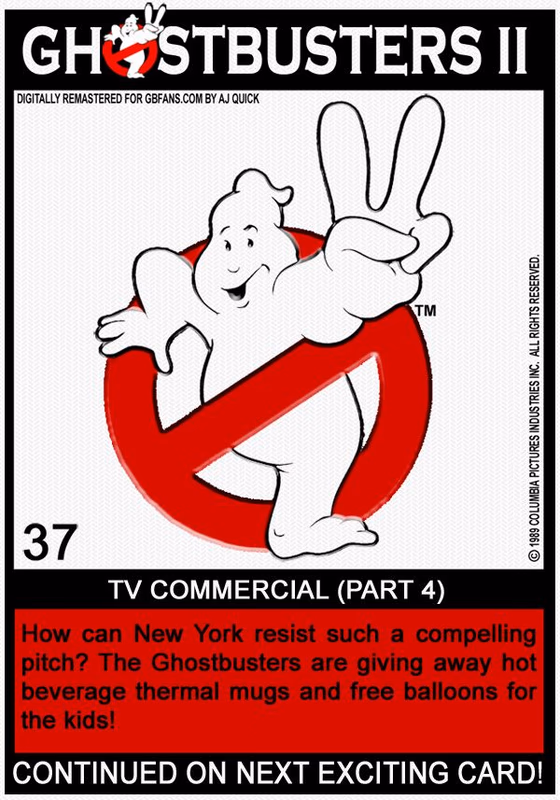 Ghostbusters  2 Trading Cards Card 74