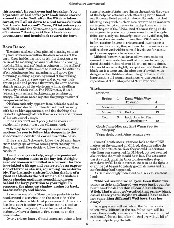 Ghostbusters  RPG Ghostbusters 2 The Adventure Page 11