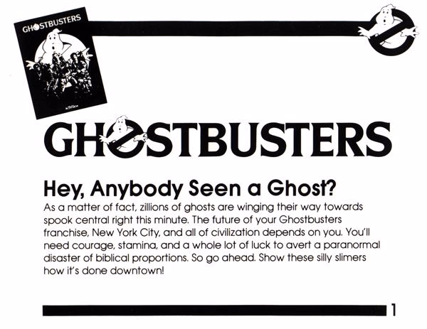 Ghostbusters  NES Manual Page 2