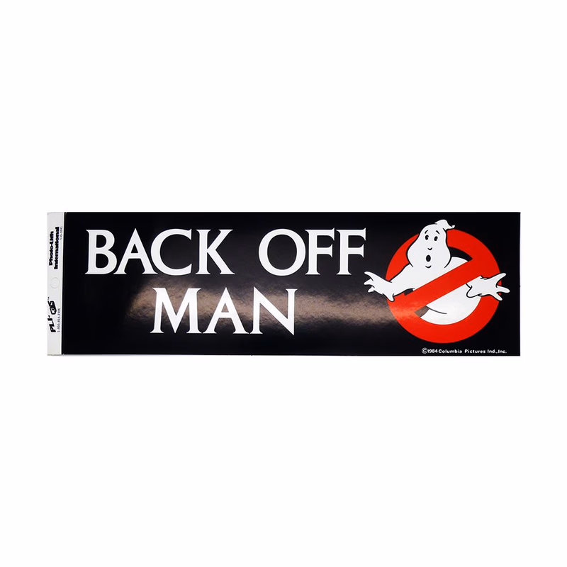 Ghostbusters "Back Off Man" Bumper Sticker
