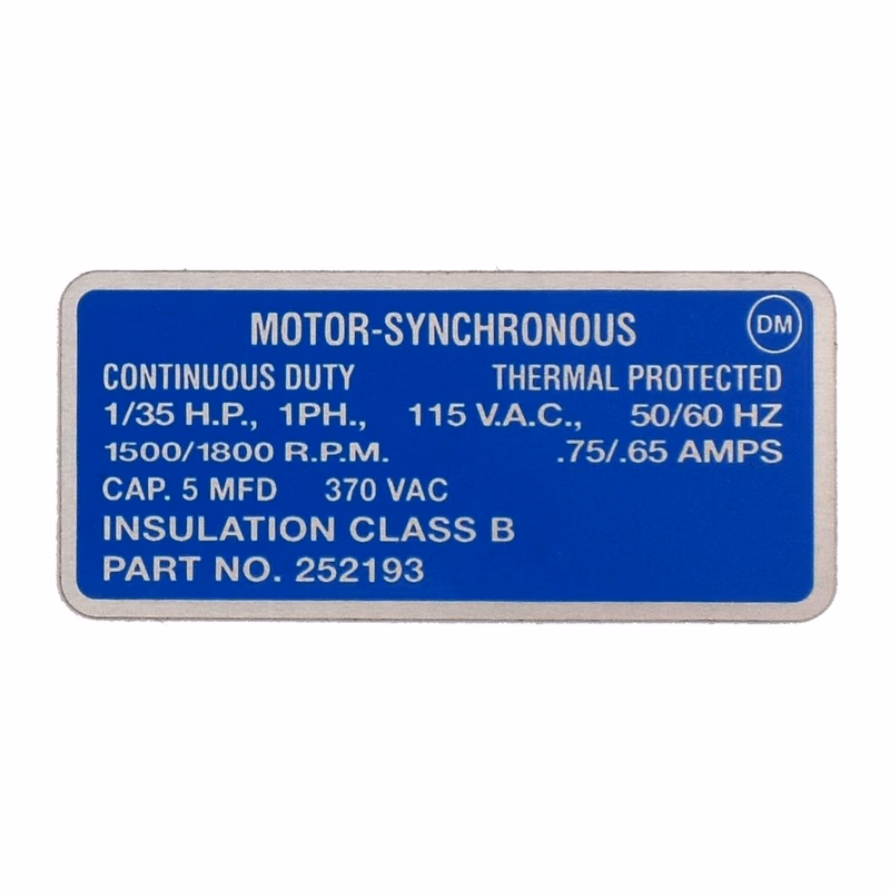 Pack: Aluminum Metal Bumper Label