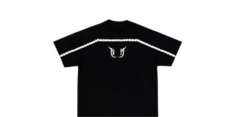 BLACK REFLECTIVE TEE