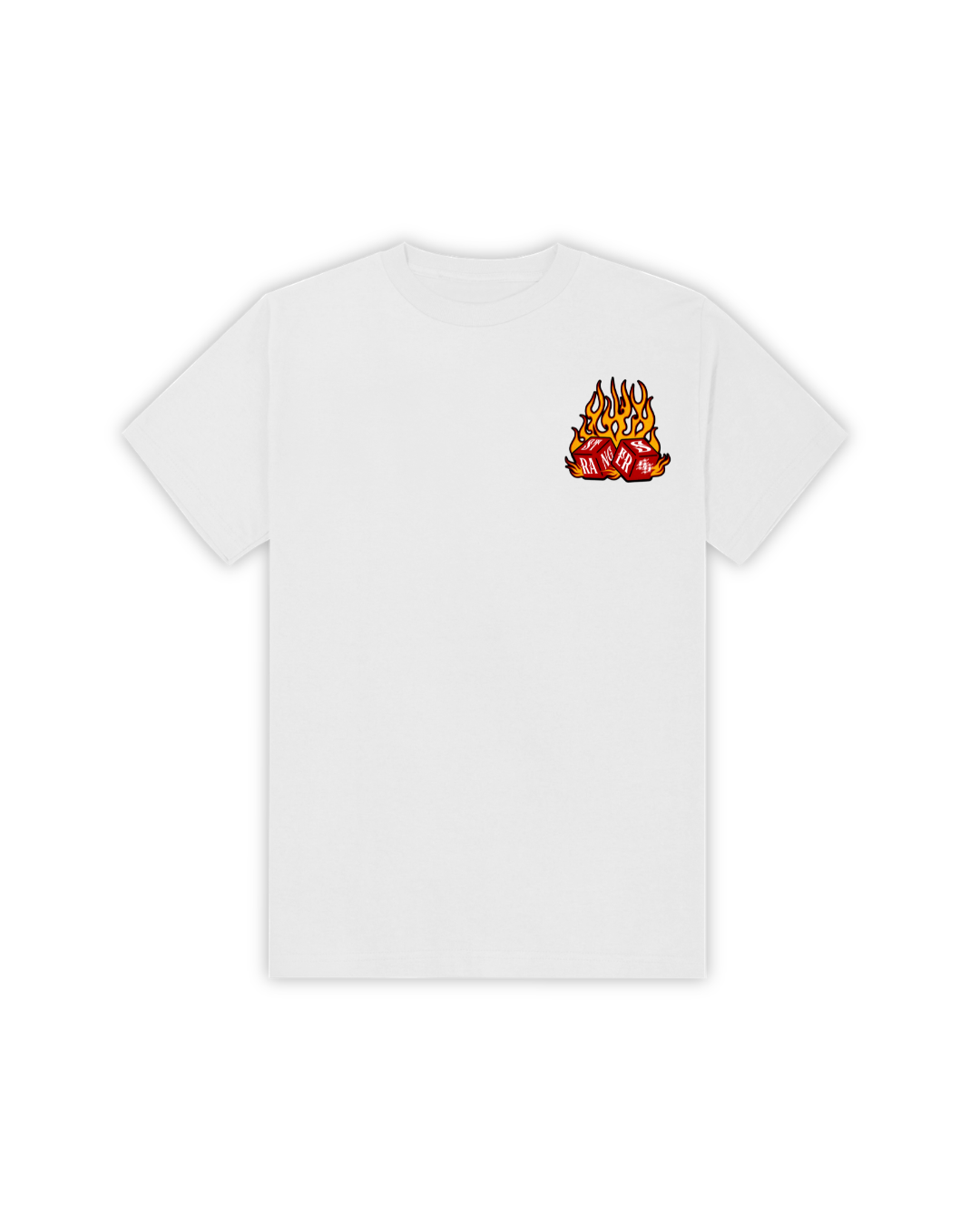 STRANGERS FLAMING DICE TEE