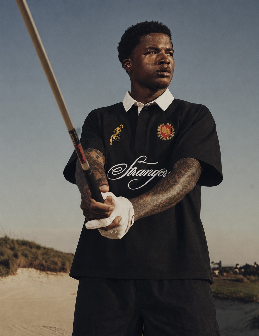 STRANGERS CORPER8 GANGSTER RUGBY SHIRT back