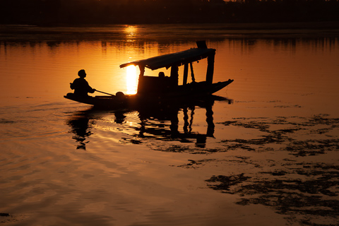 Boatman at Sunset