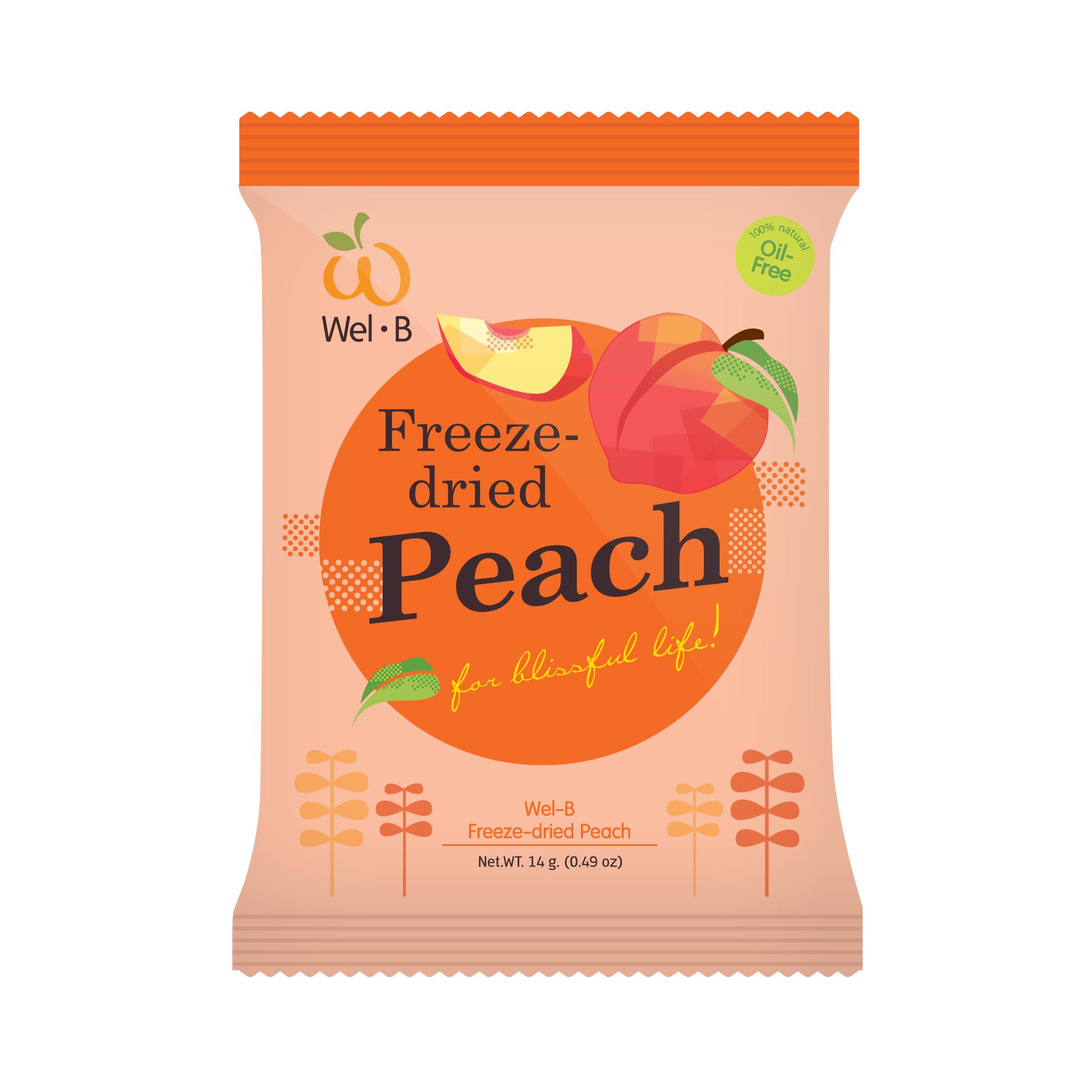 Wel-B Freeze-dried Peach 14g. (พีชกรอบ 14g.)