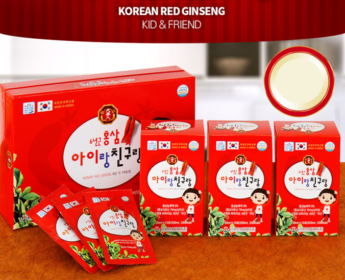KOREAN RED GINSENG KID AND FRIEND