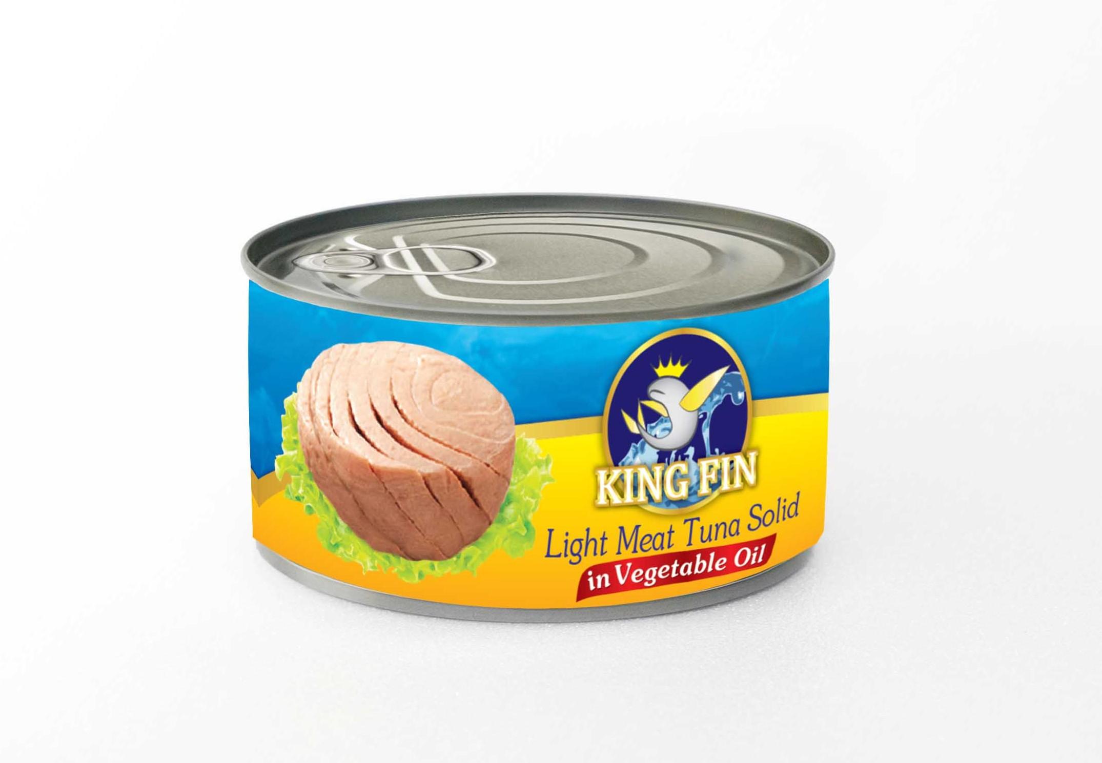 Canned Light meat tuna solid in oil