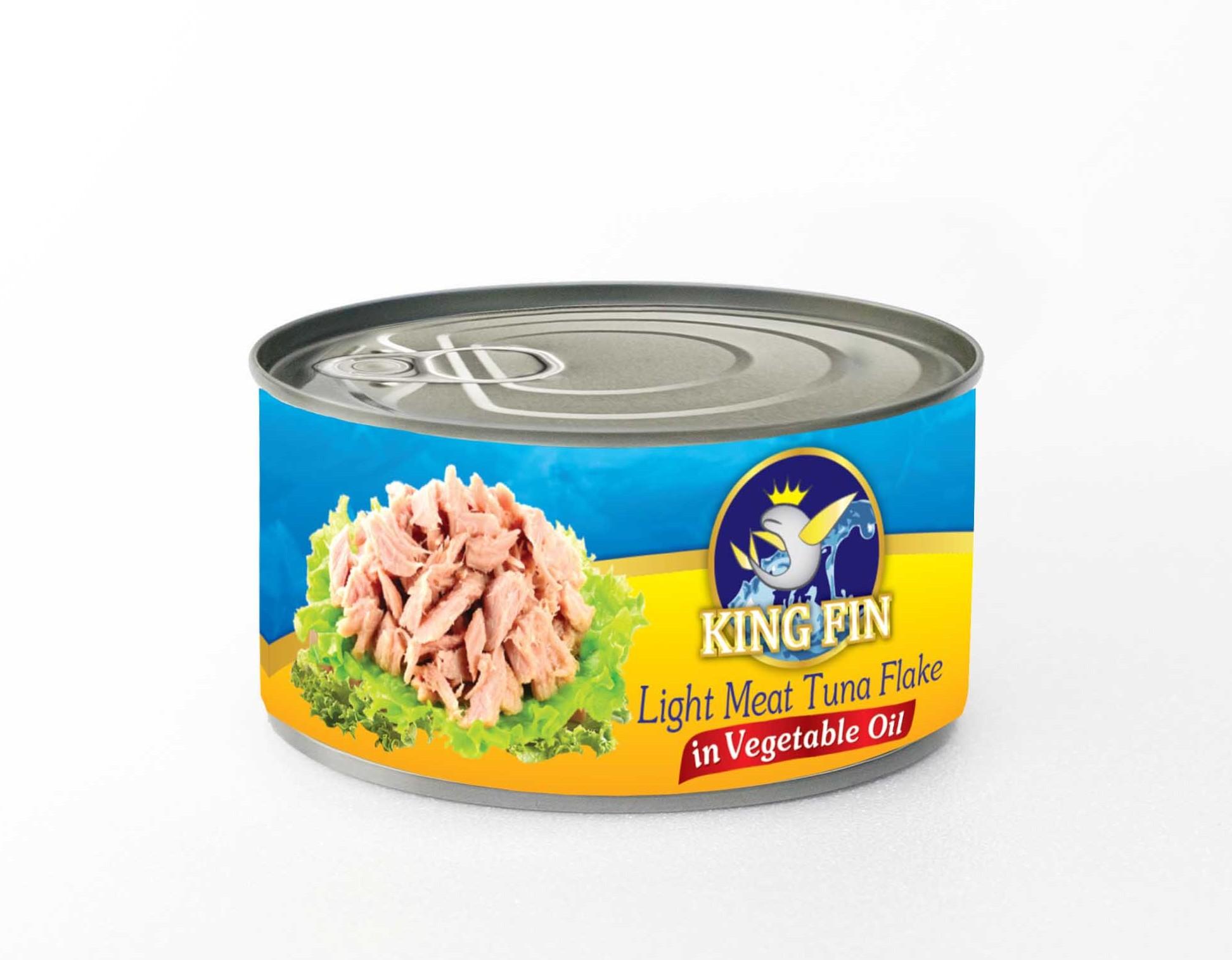 Canned Light meat tuna flakes in oil